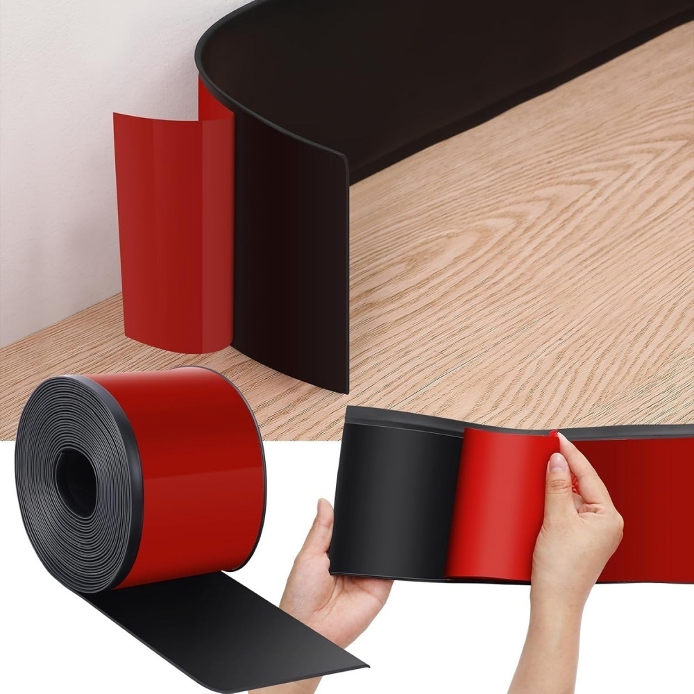 Baseboard Molding Trim - 1PC 1m/39.37in Home Decor PVC Baseboard