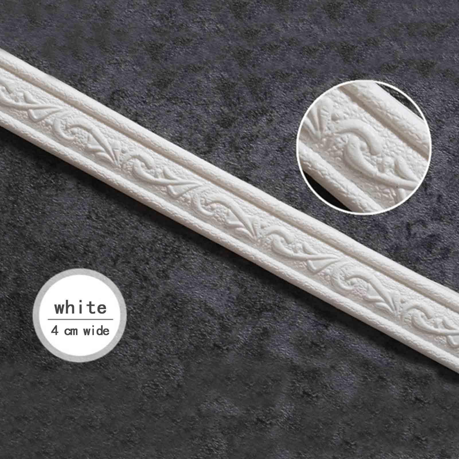 Baseboard Molding Trim - Self Adhesive Wall Border Strip Waterproof
