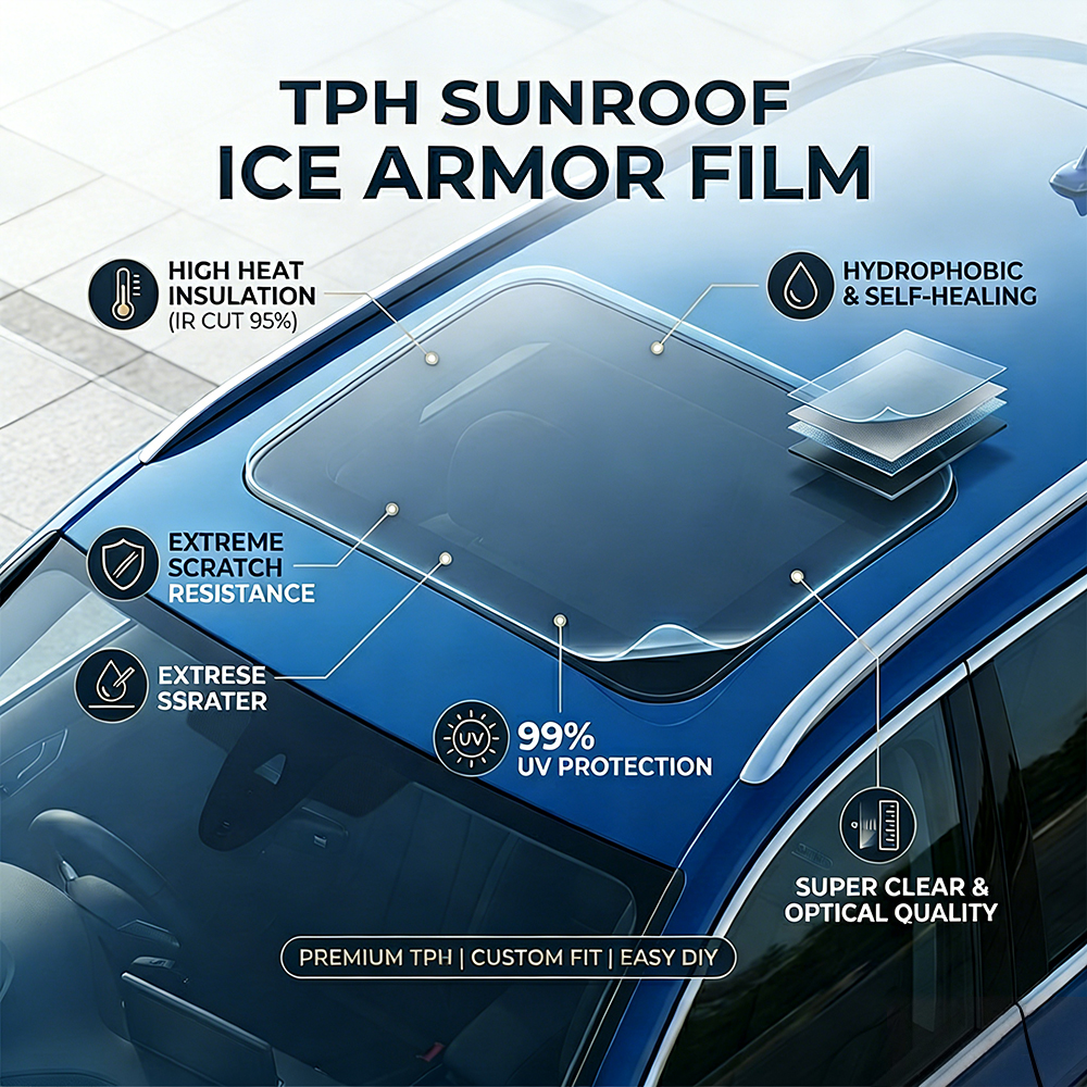 TPH Car Sunroof Ice Film Heat  - đánh giá và giá Window Insulation Film