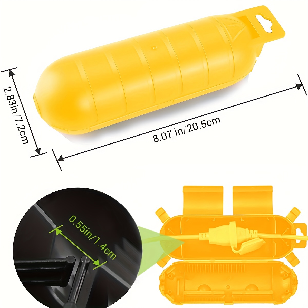 Extension yellow Cord Safety C - đánh giá và giá Electrical Outlet Cover