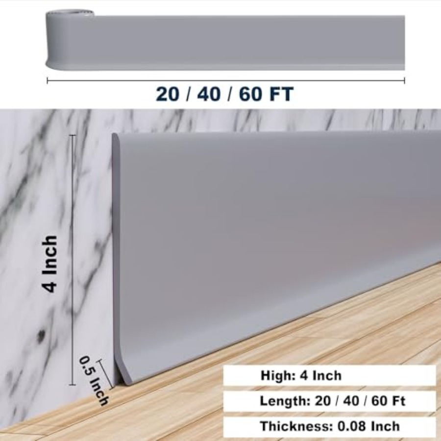 Duzzy Fleible Baseboard Moldin - đánh giá và giá Baseboard Molding Trim