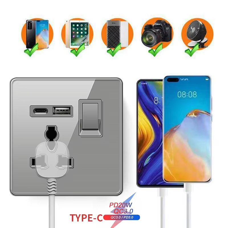 ELEGAN UK Socket Grey 16A/20A/ - đánh giá và giá Home Improvement Uk