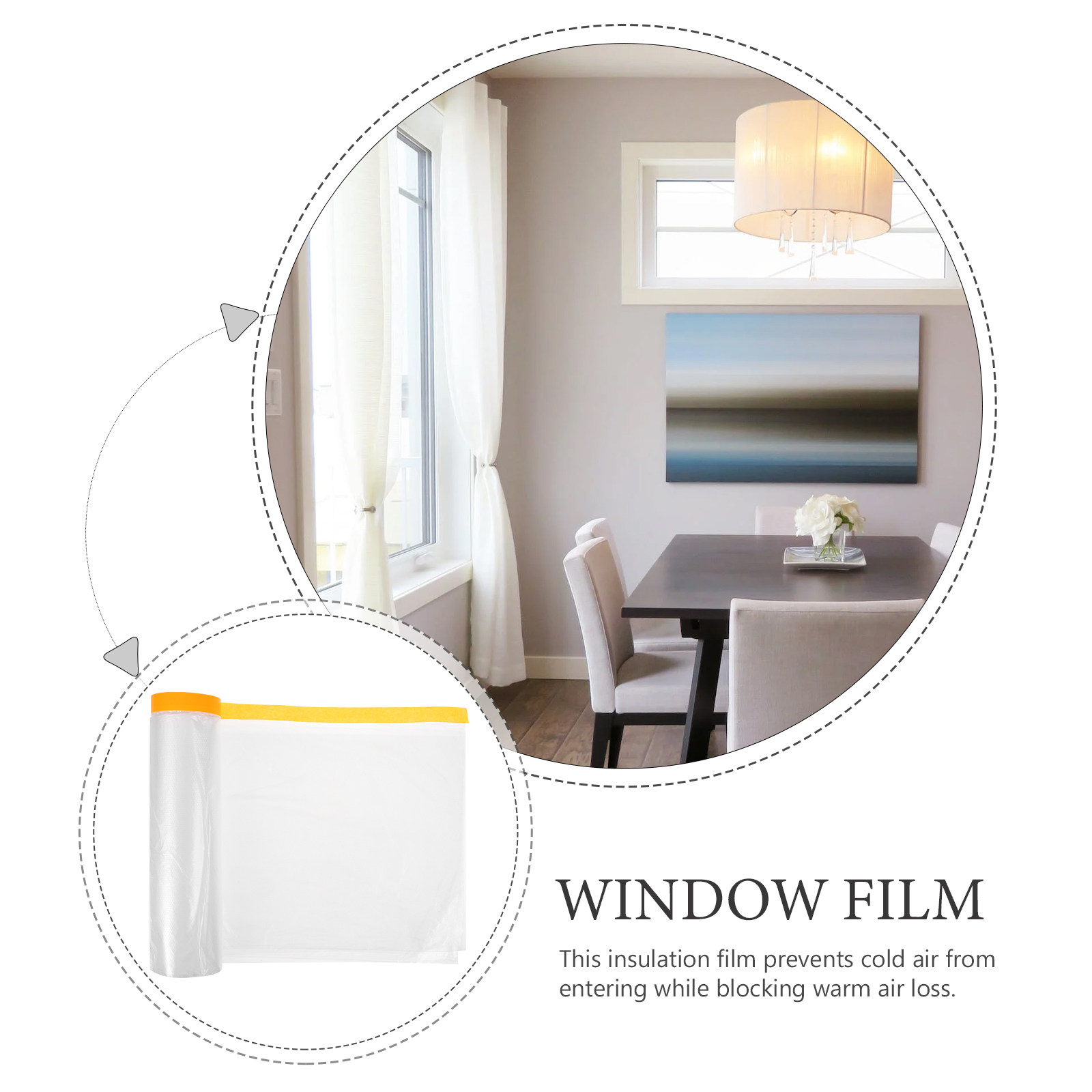 20M Window Dustproof Film Wint - đánh giá và giá Window Insulation Film