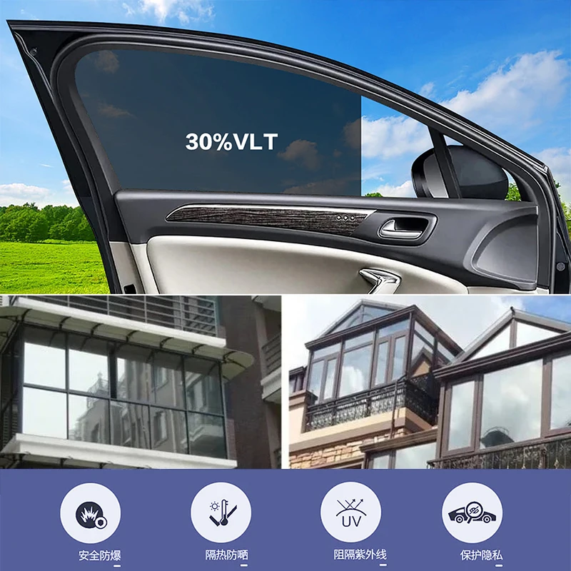 50cmx3m Car Window Privacy Tin - đánh giá và giá Window Insulation Film
