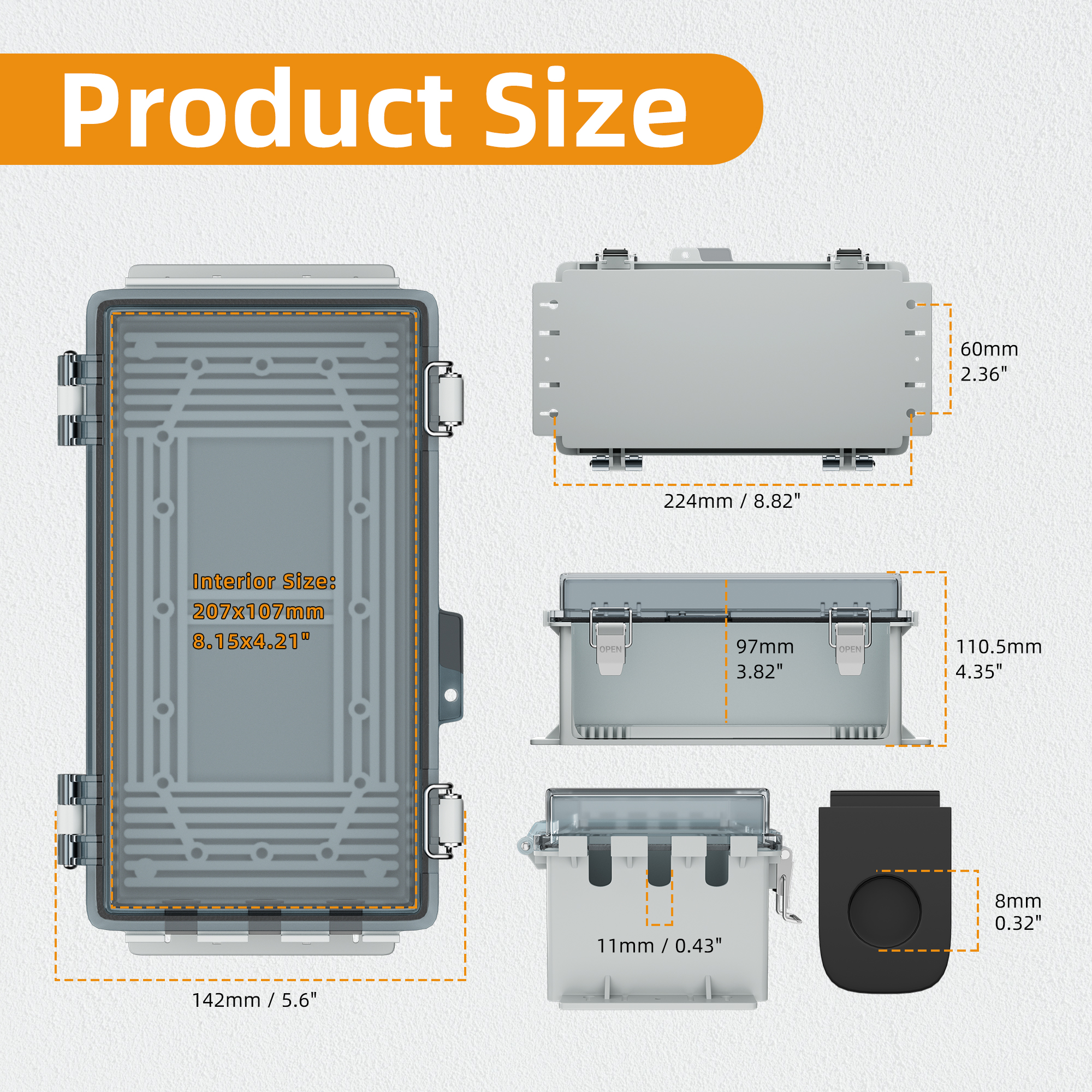 DaierTek 9x5x4.3“ Outdoor Exte - đánh giá và giá Electrical Outlet Cover