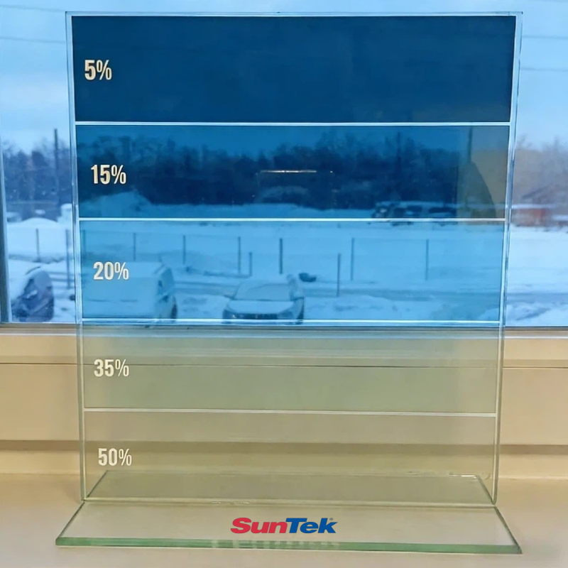 VLT 5%-75% Suntek Window Tint  - đánh giá và giá Window Insulation Film