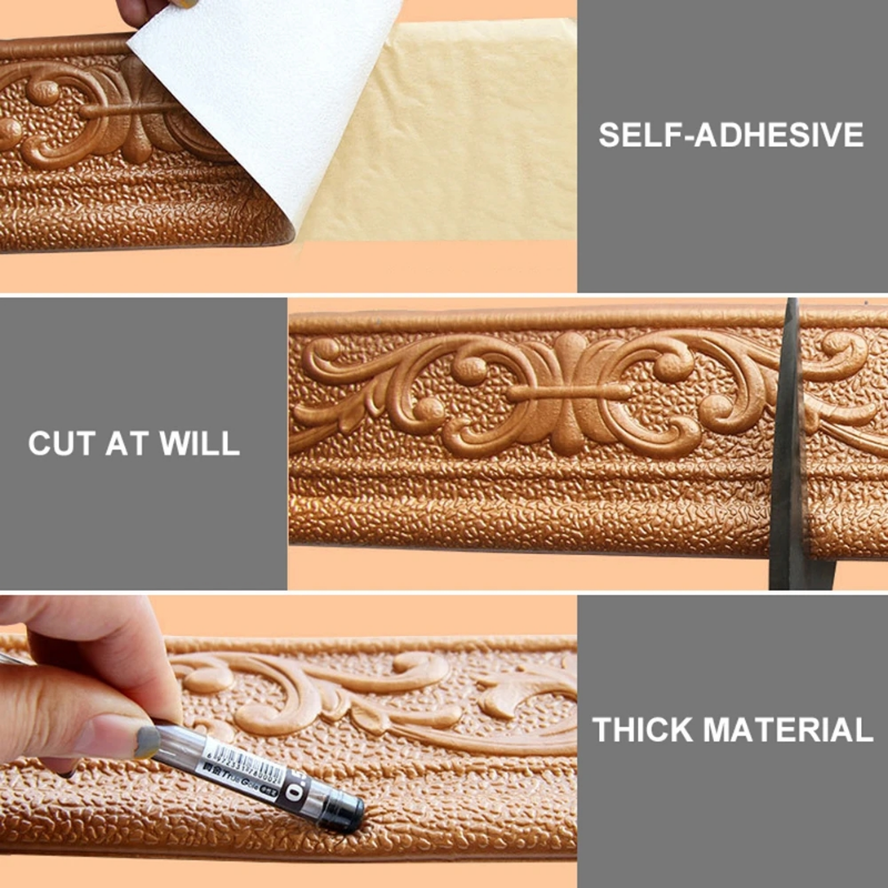 10M/Roll 3D Wall Trim Line  Se - đánh giá và giá Baseboard Molding Trim