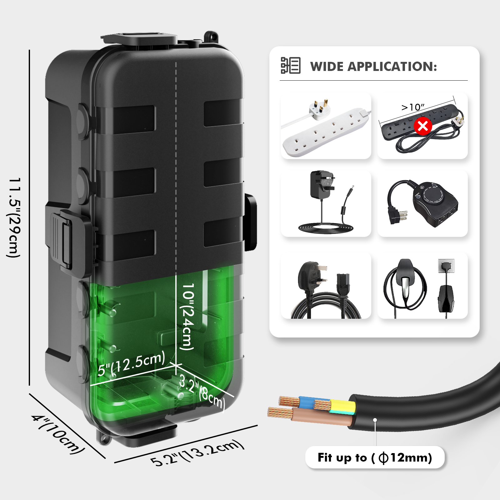 Medium Outdoor Electrical Box, - đánh giá và giá Electrical Outlet Cover